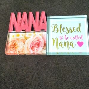 Blessed to be Called Nana glass desk decor